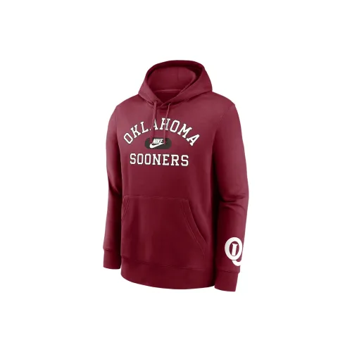 Nike Oklahoma Sooners Legacy Club Foundational Men's Nike College Pullover Hoodie