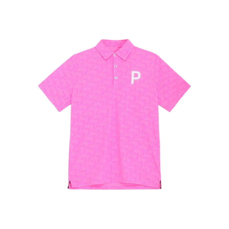 PUMA Polo Shirts Men Rose Red-0