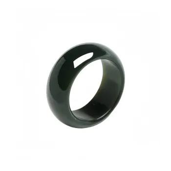 MY WORLD BEGINS AND ENDS WITH YOU Hetian Jade Rings Green Jade Unisex