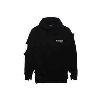 Balenciaga Political Campaign Destroyed Knit Hoodie