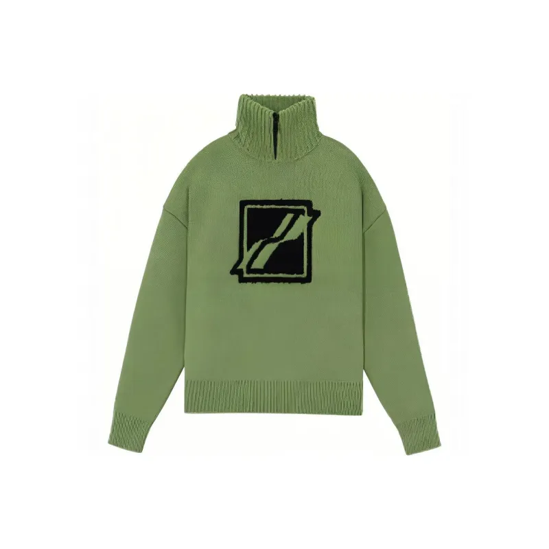 WE11DONE Square Logo Pile Knit Jumper-0
