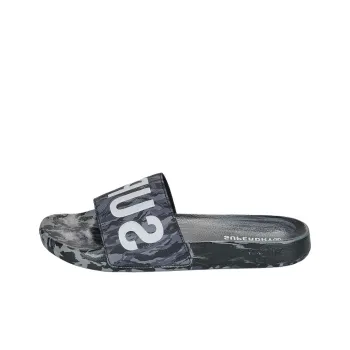 SUPERDRY Abrasion Resistant Slide Slippers Men's Black Gray