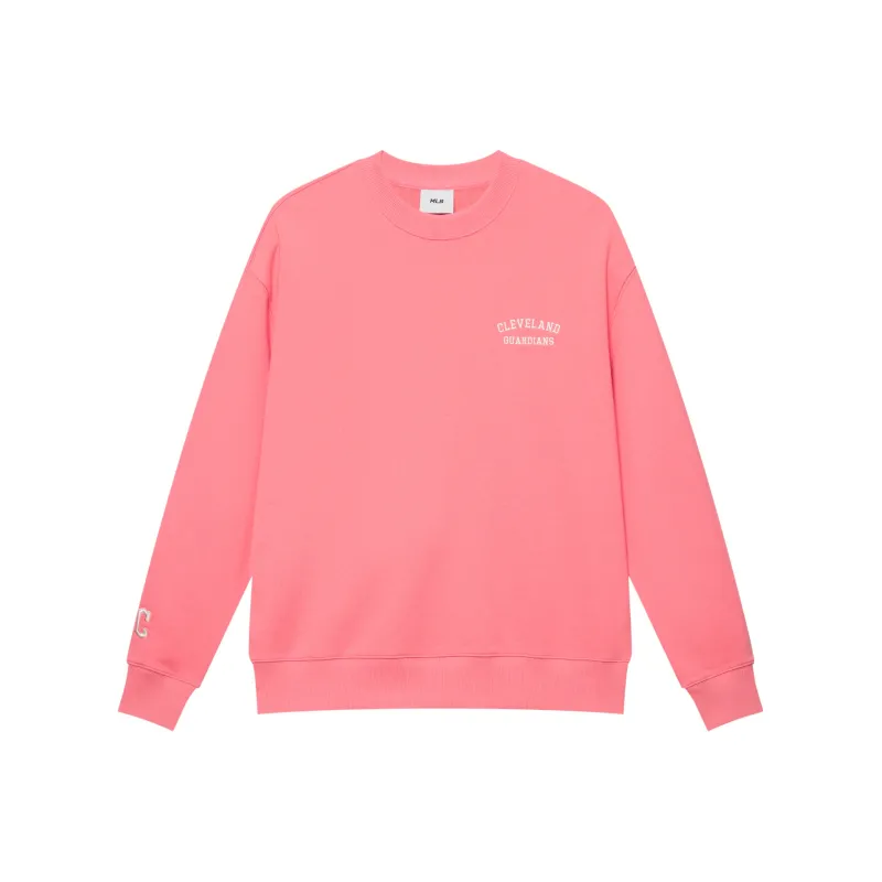 MLB Basic Collection Cleveland Indians Sweatshirt Unisex Pink-0