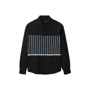 HLA Shirts Men Black Trim 02