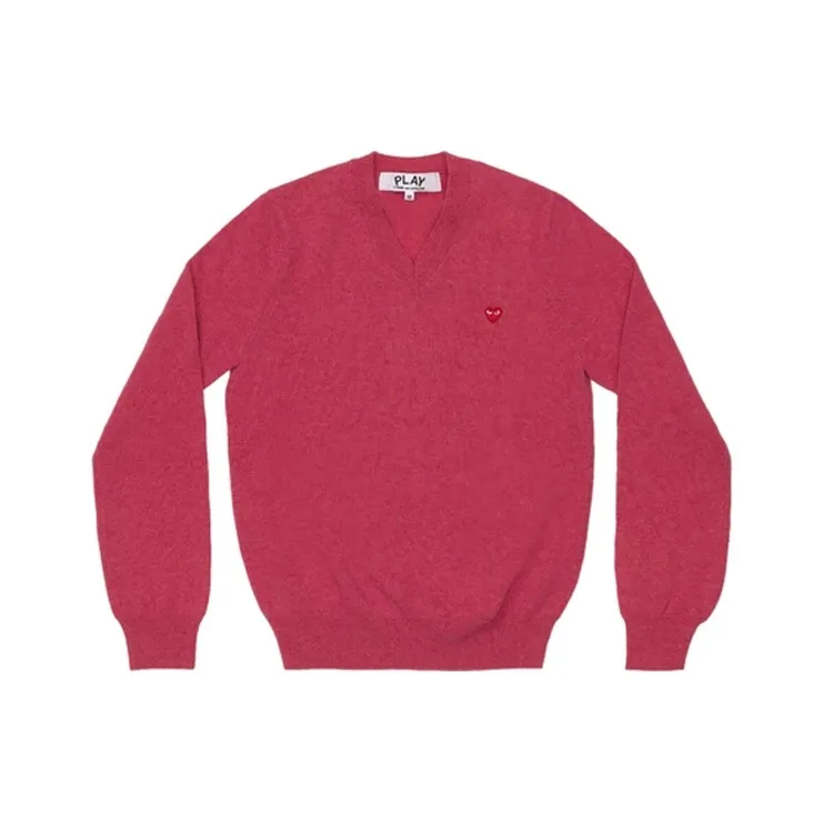 CDG Play Sweaters Men Pink-0
