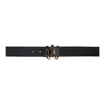 AMIRI Leather Leather Belts Men's Black Width: 4CM
