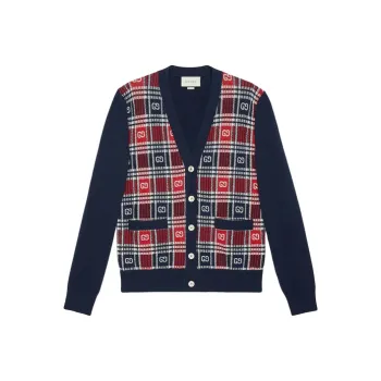 GUCCI Logo V Cardigan