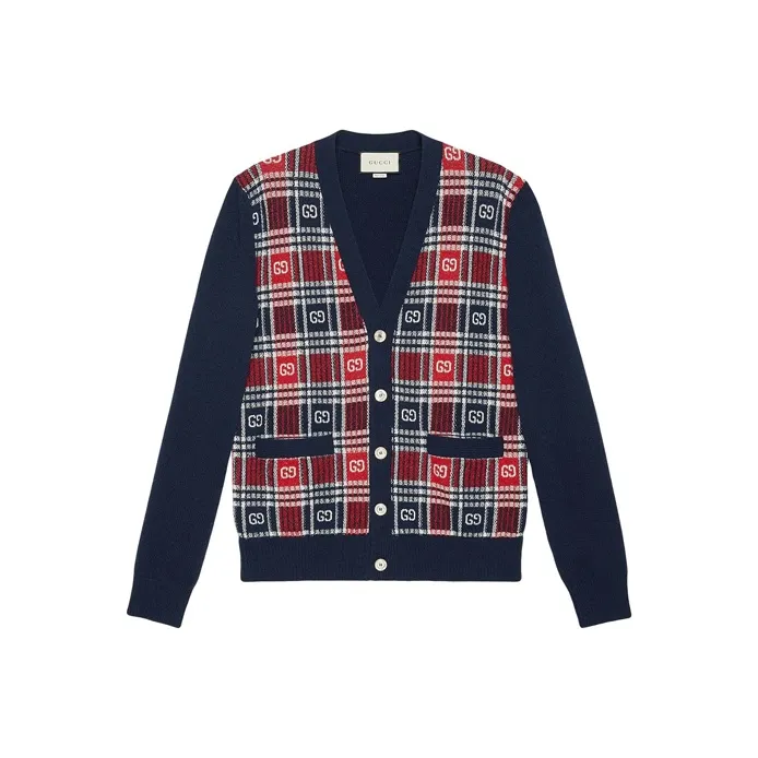 GUCCI Logo V Cardigan-0