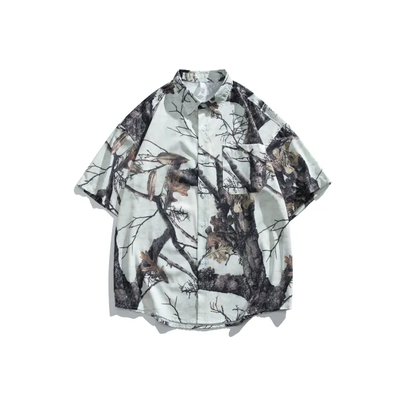 HOZZS Shirts Unisex Branch Camouflage-0