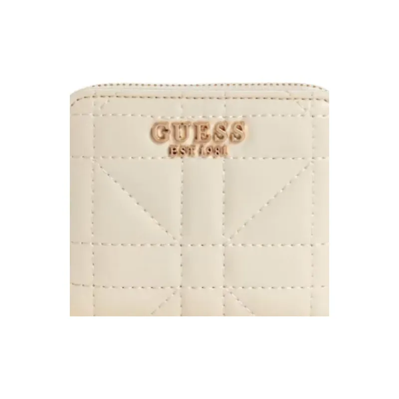 GUESS Artificial Leather Wallet Small Size Women's Gray White-4