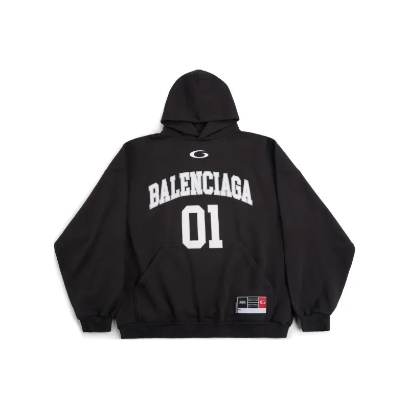 Balenciaga SS25 Sweatshirt Loose Fit Men's Black-0