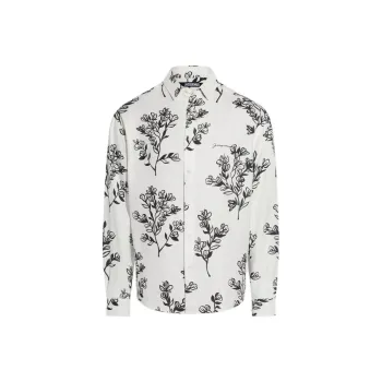 Jacquemus La Chemise Simon Flower Printed Shirt
