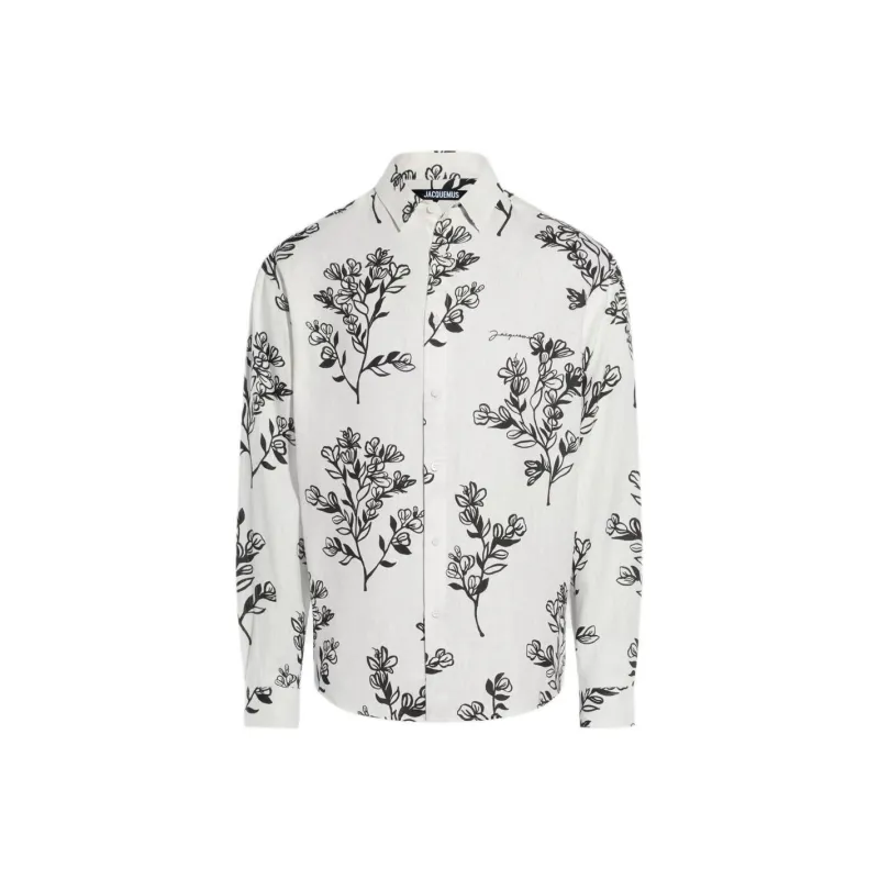 Jacquemus La Chemise Simon Flower Printed Shirt-0