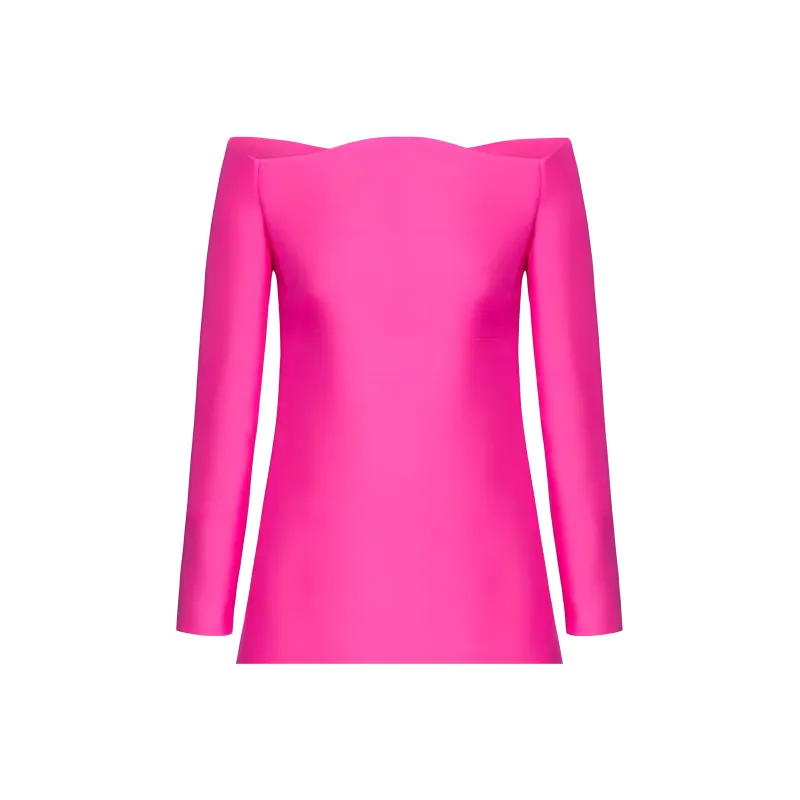 Valentino Valentino Pink Pp Collection FW22 Long-Sleeved Dresses Women's Pink-2