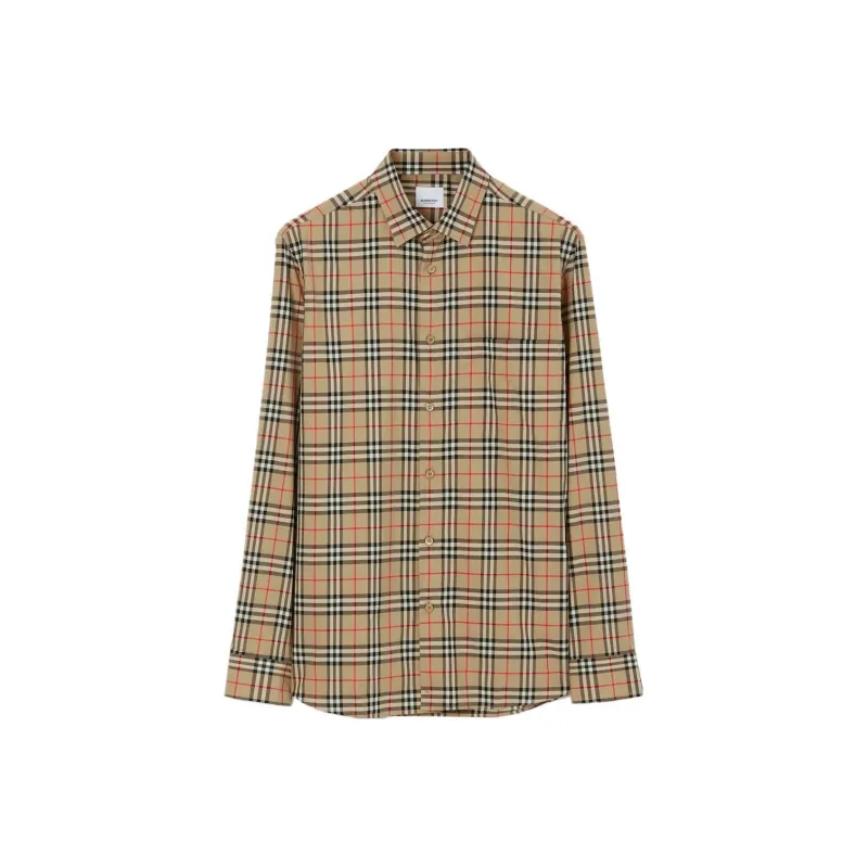Burberry Vintage Check pattern Cotton Shirt-0