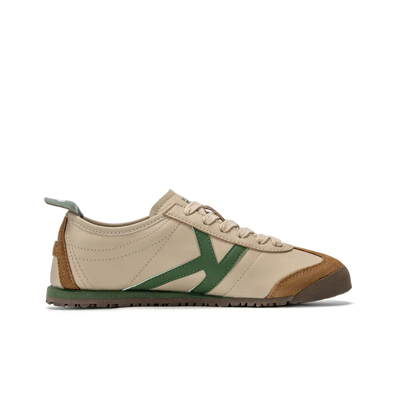 Kappa Back to Back Anti Slip Wear Resistant Low Top Skateboard Shoes Women's Khaki Gray-1