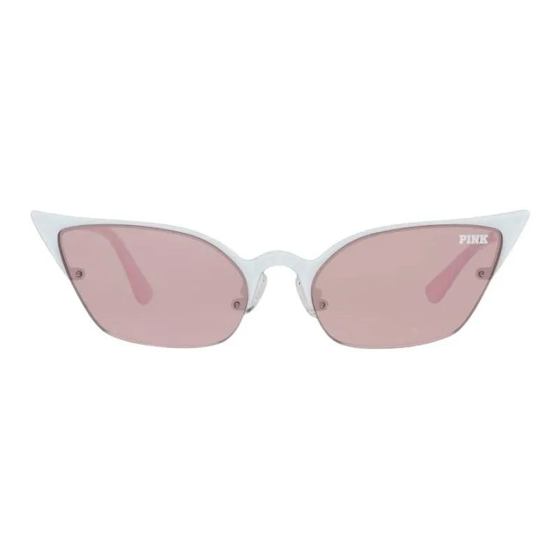 Victoria's Secret Irregular Shape Sunglasses Women's White-1