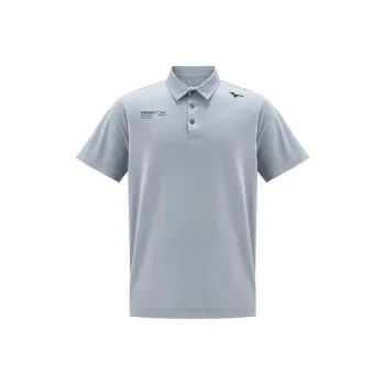 Mizuno ESSENTIAL Series Polo Shirt Men's Hong Kong Mist Gray