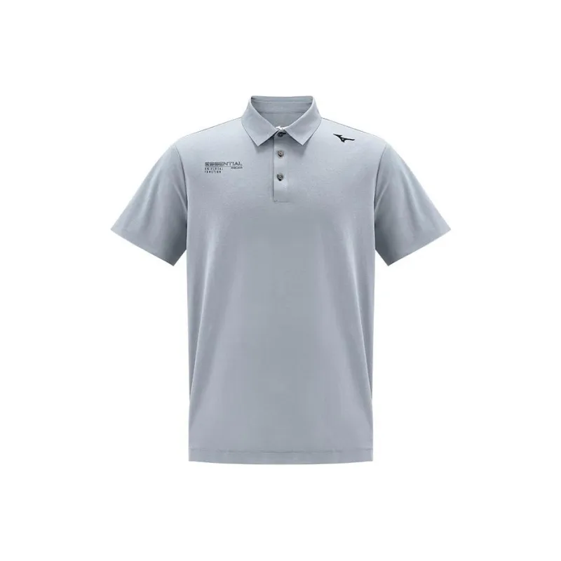 Mizuno ESSENTIAL Series Polo Shirt Men's Hong Kong Mist Gray-0