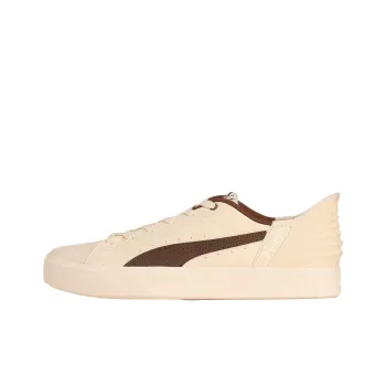 PUMA V Court Low Top Skateboard Shoes Unisex Ecru