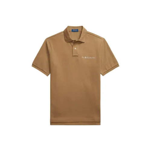 Polo Ralph Lauren SS24 Polo Shirt Men's Brown Yellow