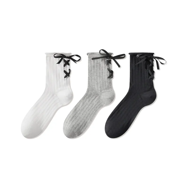 JIAZINI Mid Calf Socks Women's 3 Pack-0