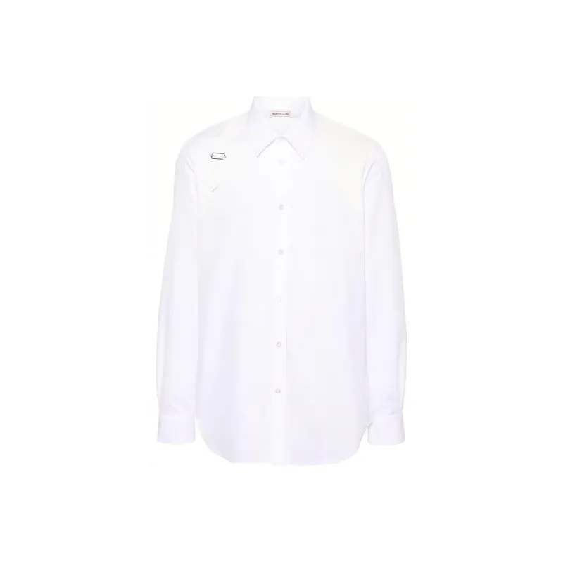 Alexander McQueen Harness Buckle Detailed Buttoned Shirt-0