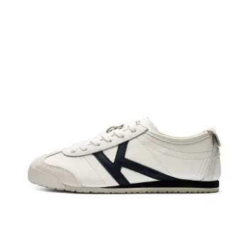 Kappa Back to Back Anti Slip Wear Resistant Low Top Skateboard Shoes Women's White Black