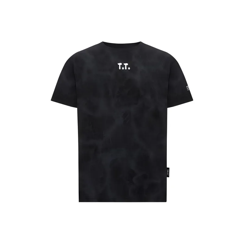 TSMLXLT T Shirt Men's Black Tie Dye-0