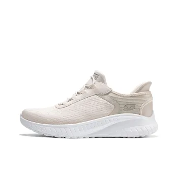 Skechers BOBS SQUAD Anti Slip Wear Resistant Low Top Running Shoes Women's White