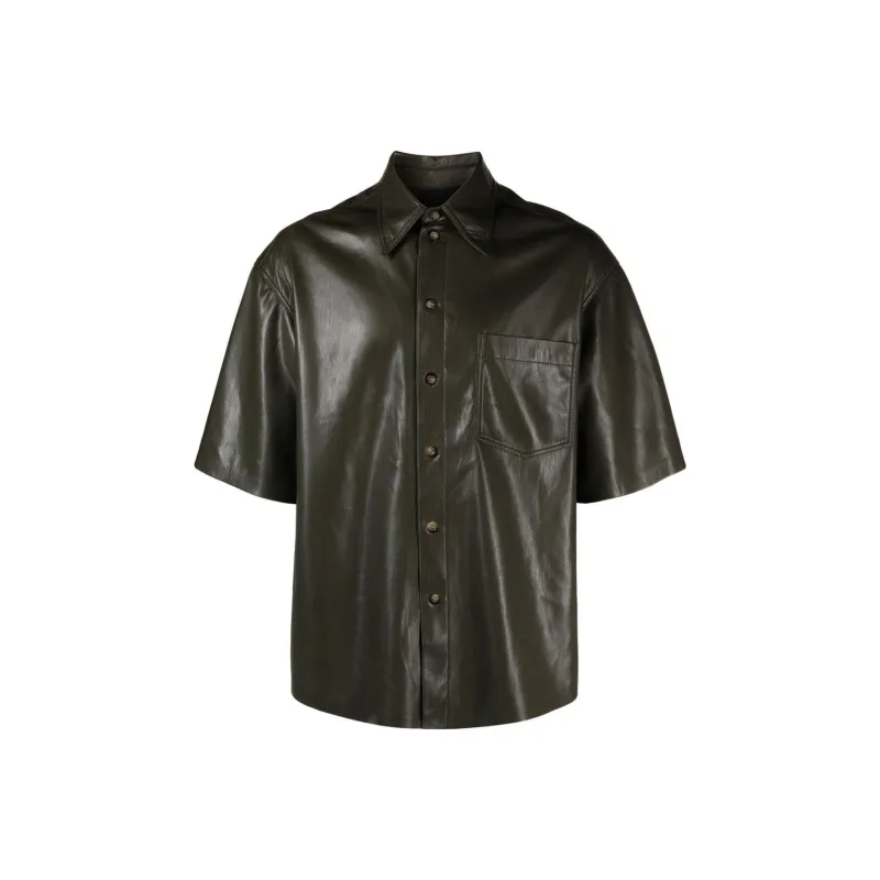 NANUSHKA Short sleeve Faux leather Shirt-0