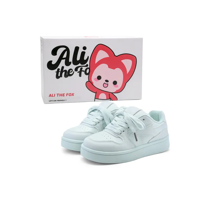 ALI THE FOX Slip Resistant, Abrasion Resistant, Balance, Lightweight Low Top Skateboard Shoes Women's-15
