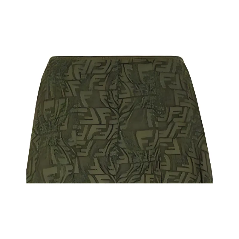 FENDI Casual Long Skirts Women's Green-3