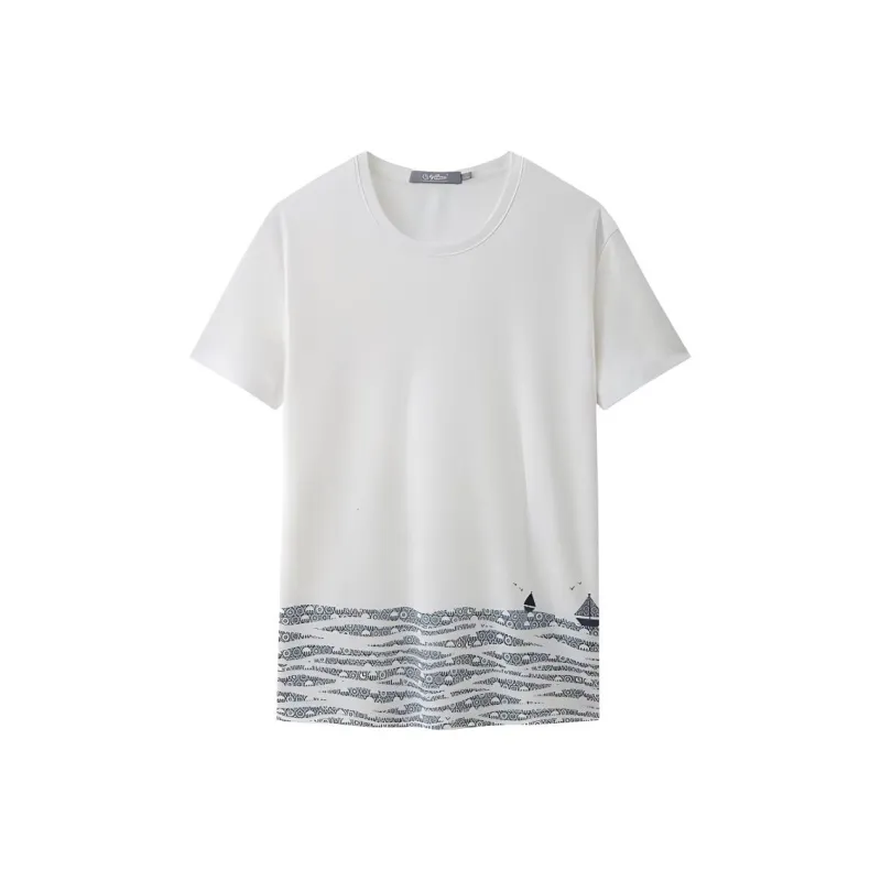 GOLDLION Regular T Shirt Men's White-0