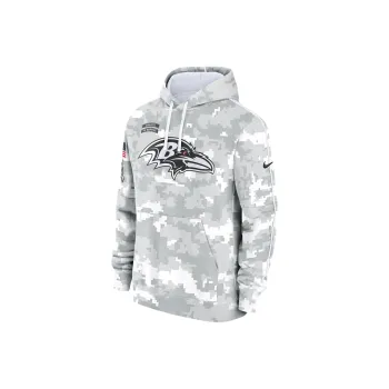Nike Baltimore Ravens Salute To Service Primary Edge Club Men's Nike Nfl Pullover Hoodie