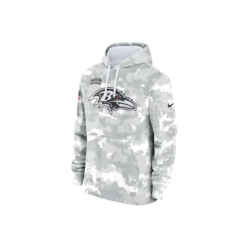 Nike Baltimore Ravens Salute To Service Primary Edge Club Men's Nike Nfl Pullover Hoodie