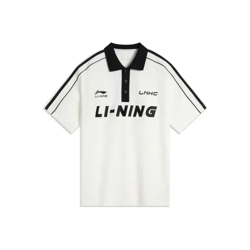 LiNing Sports Life Collection Polo Shirt Men's Ivory