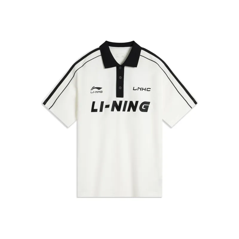 LiNing Sports Life Collection Polo Shirt Men's Ivory-0