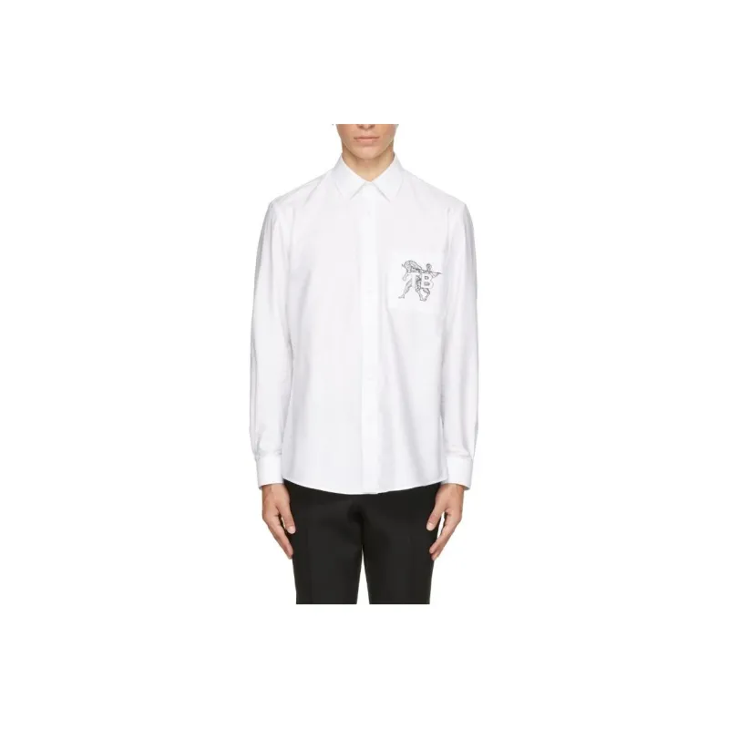 Burberry Shirts Men White-0