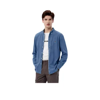Hush Puppies Shirt Men's Medium Blue