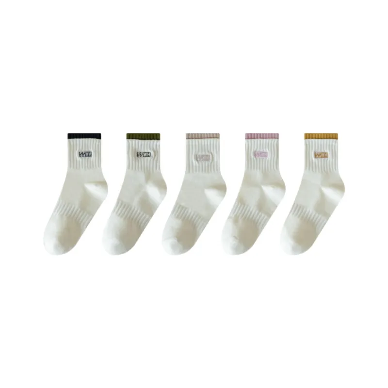 PLANDOO Mid Calf Socks Women's Combo Set-4