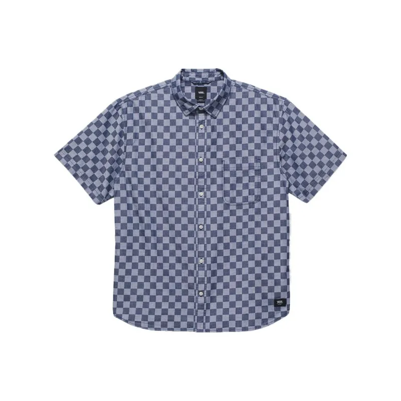 Vans Wade Checkerboard Shirt Men's Blue-0