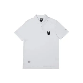 New Era x MLB Polo Shirt Unisex White