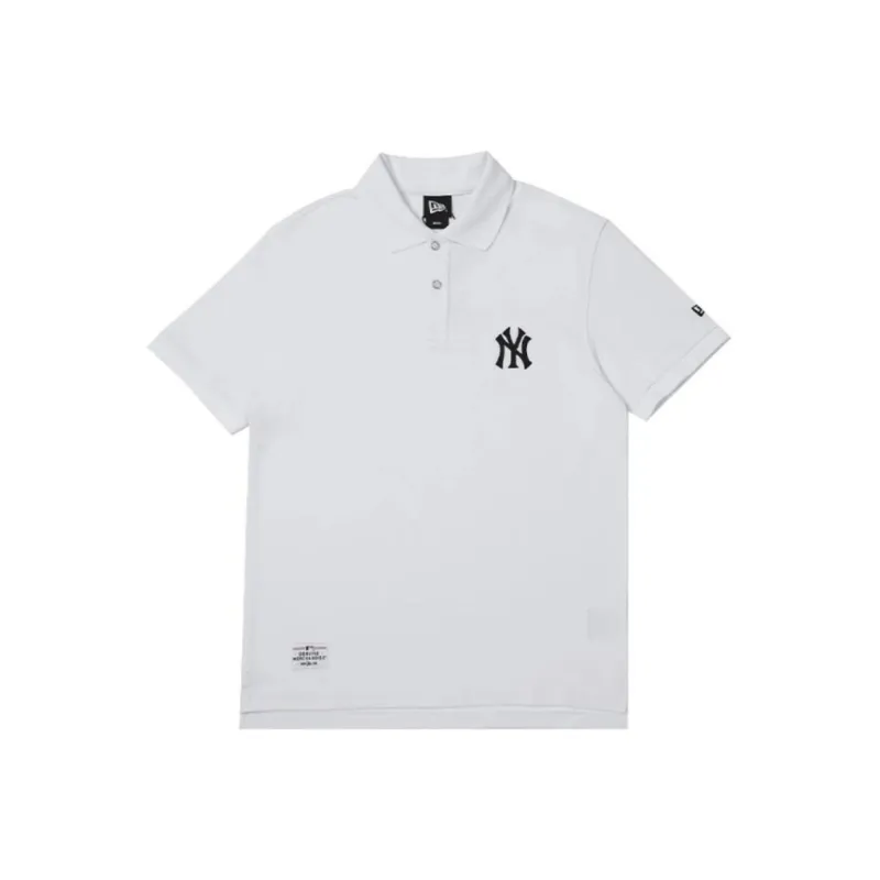 New Era x MLB Polo Shirt Unisex White-0