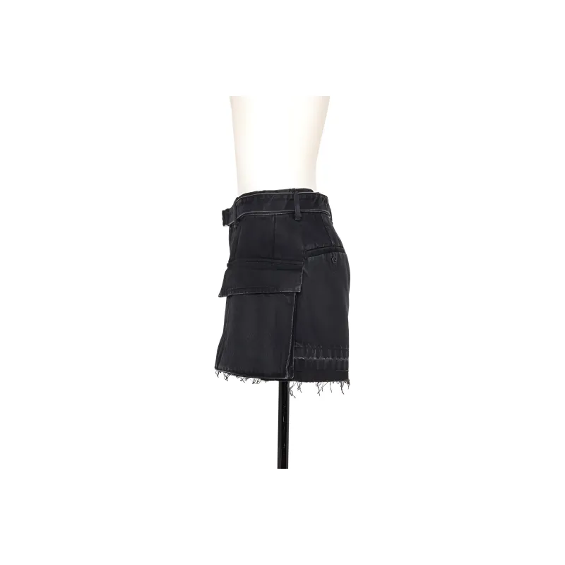Sacai Denim Cargo Shorts-2