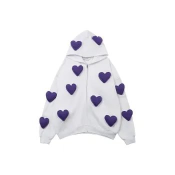 SQQZ Project Hooded Cardigan Sweatshirts Unisex