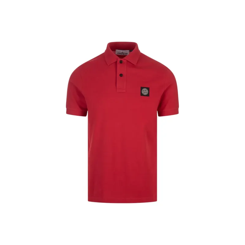 STONE ISLAND Polo Shirt Men's Red-0
