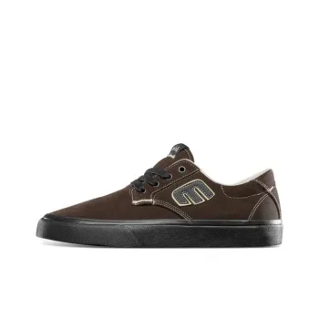 JULIAN LEWIS x ETNIES Abrasion Resistant Slip Resistant Low Top Skateboard Shoes Unisex Brown