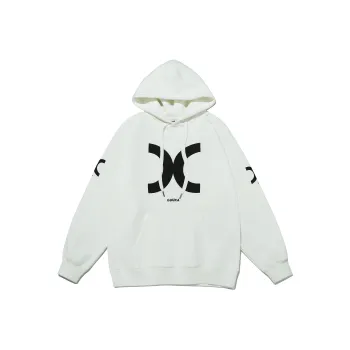 Guuka Creative Print Off-The-Shoulder Base Layer American Luxury Streetwear Loose Fit Sweatshirt Unisex