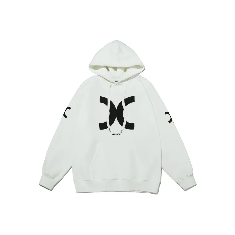 Guuka Creative Print Off The Shoulder Base Layer American Luxury Streetwear Loose Fit Sweatshirt Unisex-0